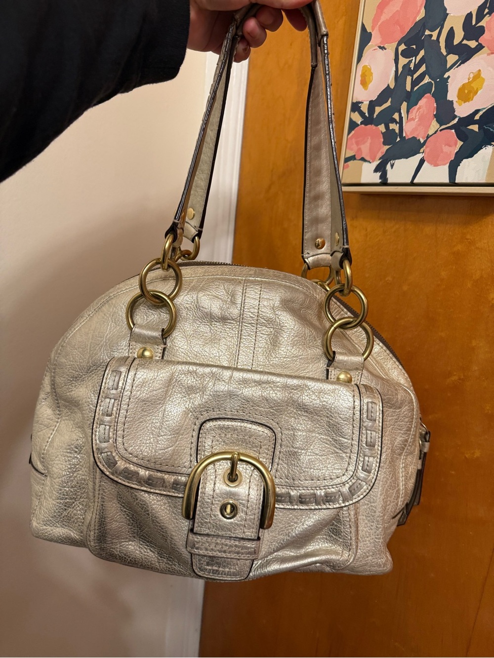 Coach soho gold dome satchel